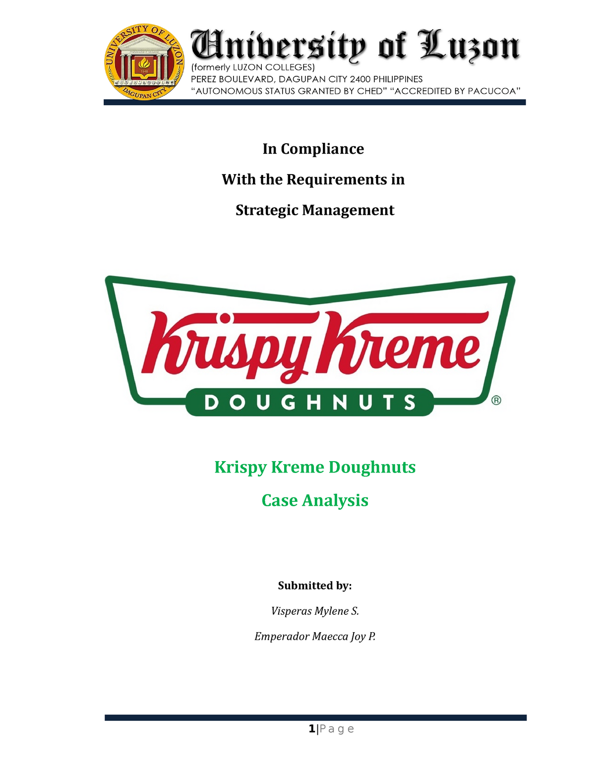 Krispy Kreme Financial Analysis