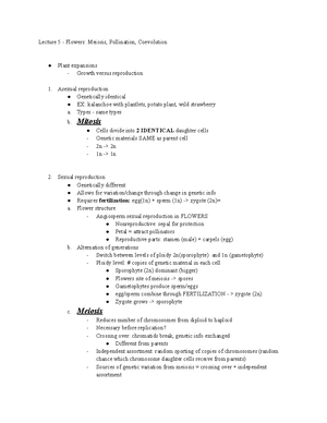 Lecture 20 - Plant Secondary Compounds Medicinal + Psychoactive Plants 