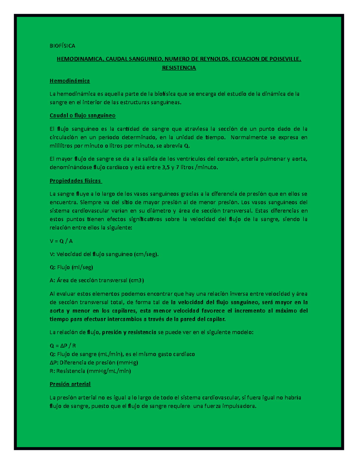 Ecuación de la presión arterial sistólica