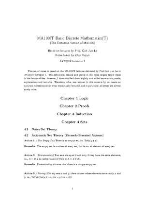 MA1100 0610 Solutions - NATIONAL UNIVERSITY OF SINGAPORE MATHEMATICS ...