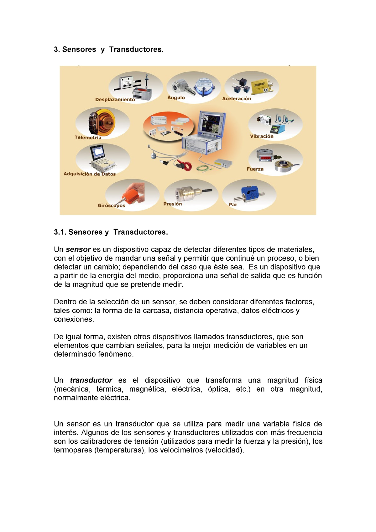 Sensores Y Transductores-1 - Sensores Y Transductores. Sensores Y ...