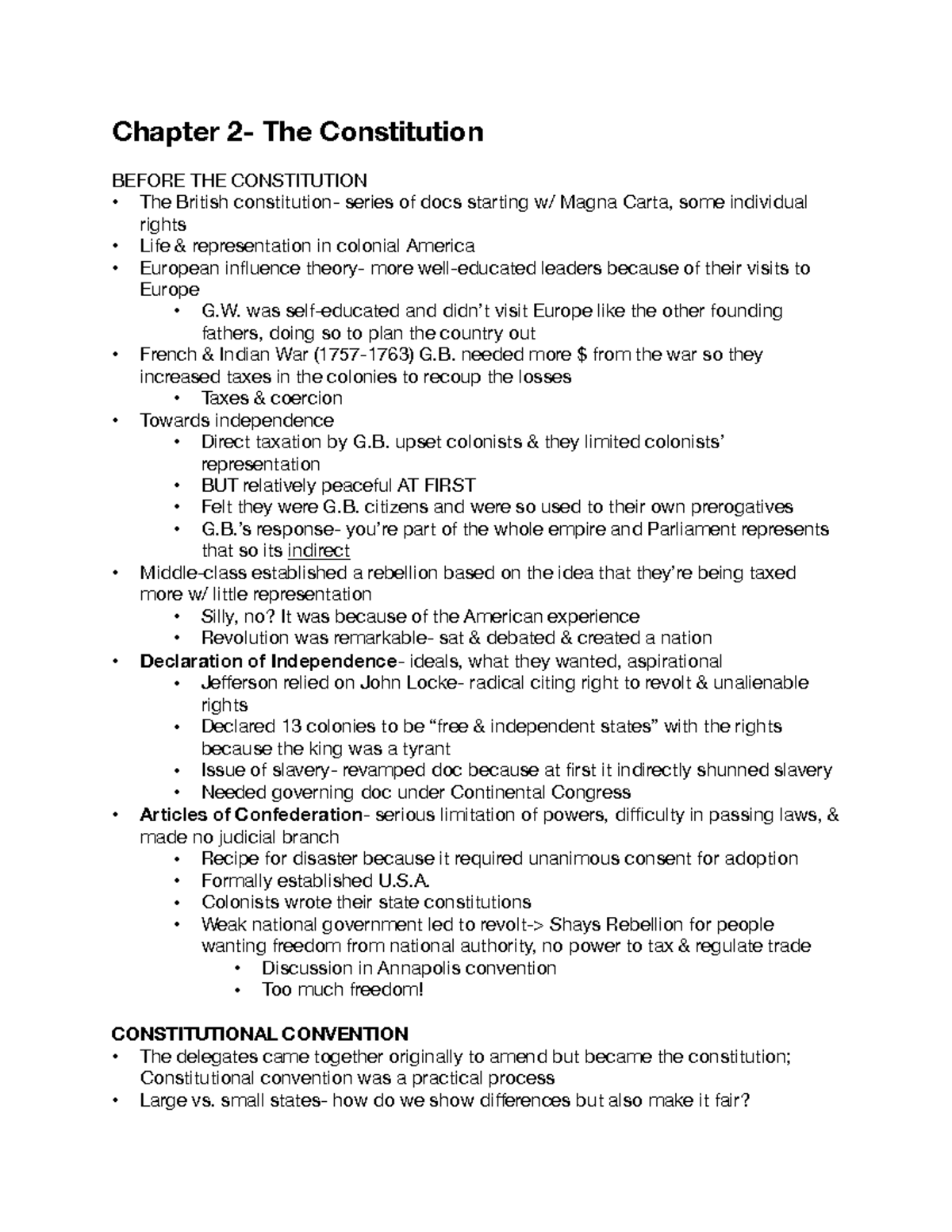 Chapter 2- Constitution - Chapter 2- The Constitution BEFORE THE ...