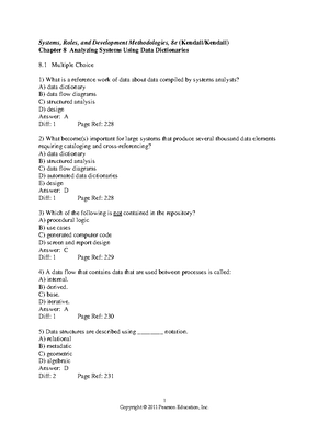 Kendall System Analysis and Design chapter 6 - Chapter 6 Systems ...