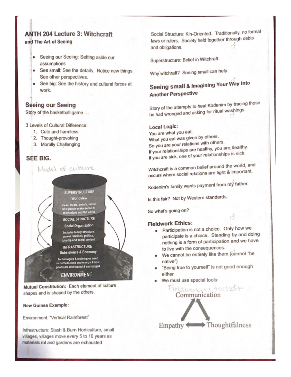 Anth 204 Lecture 3 Witchcraft 2022 Anth 204 Studocu