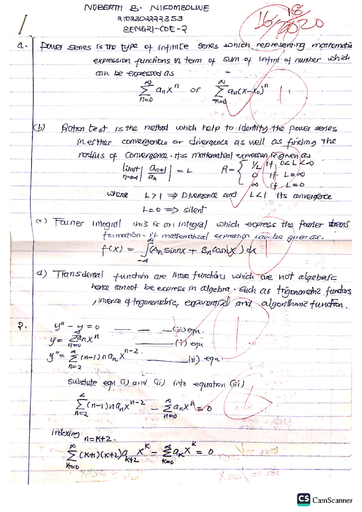 Test 2 - Engineering mathematics - Computer Engineering - Studocu