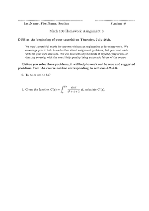 2018 09 Math100 Outline v3 - Faculty of Science | Department of ...