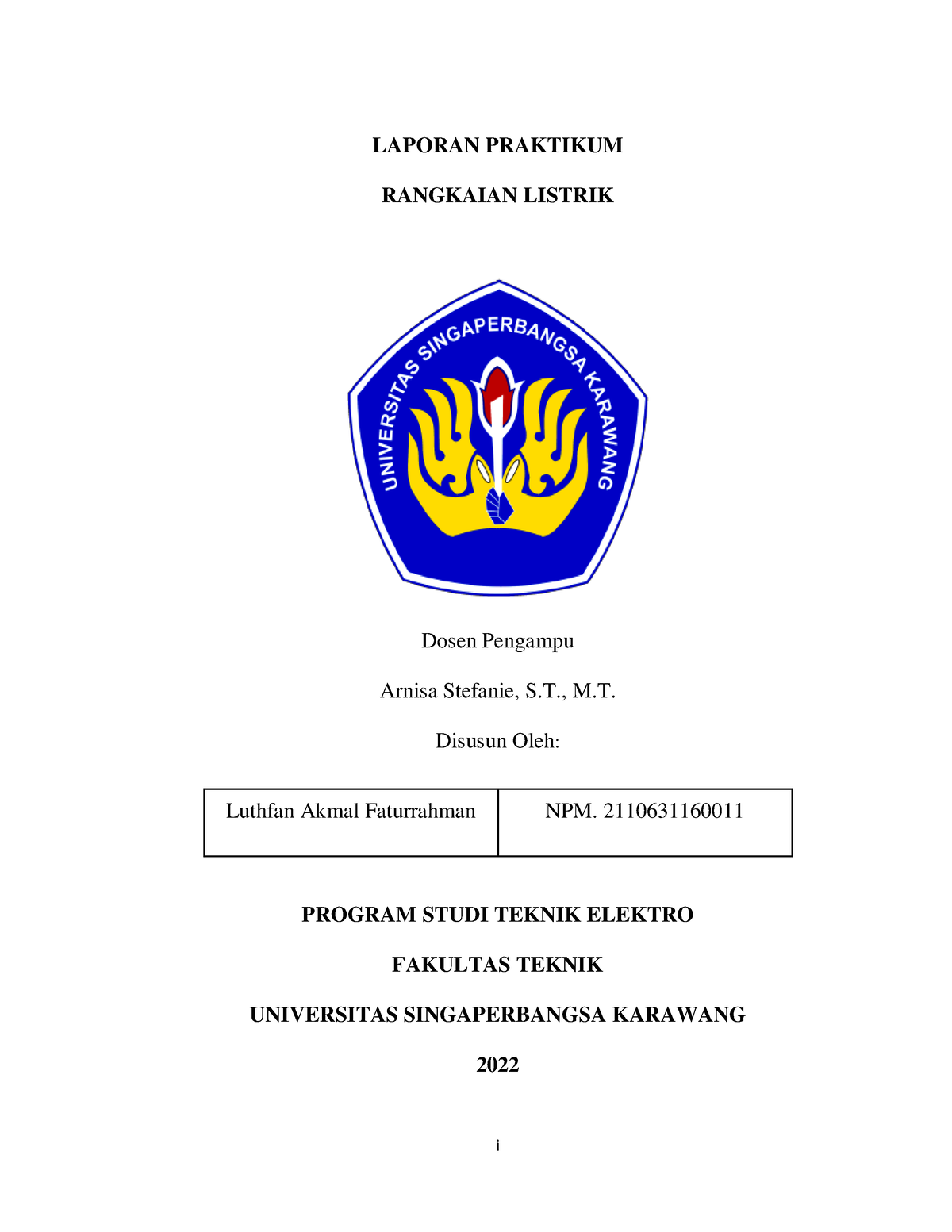 Laporan Praktikum Rangkaian Listrik Modul 2 Rangkaian Penguat ...