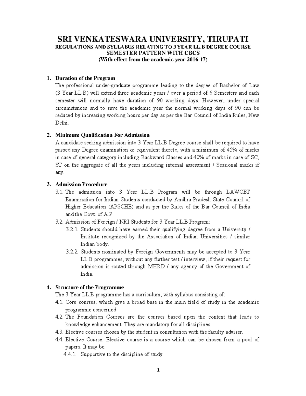 LL-Three Year Syllabus LLB General - SRI VENKATESWARA UNIVERSITY ...