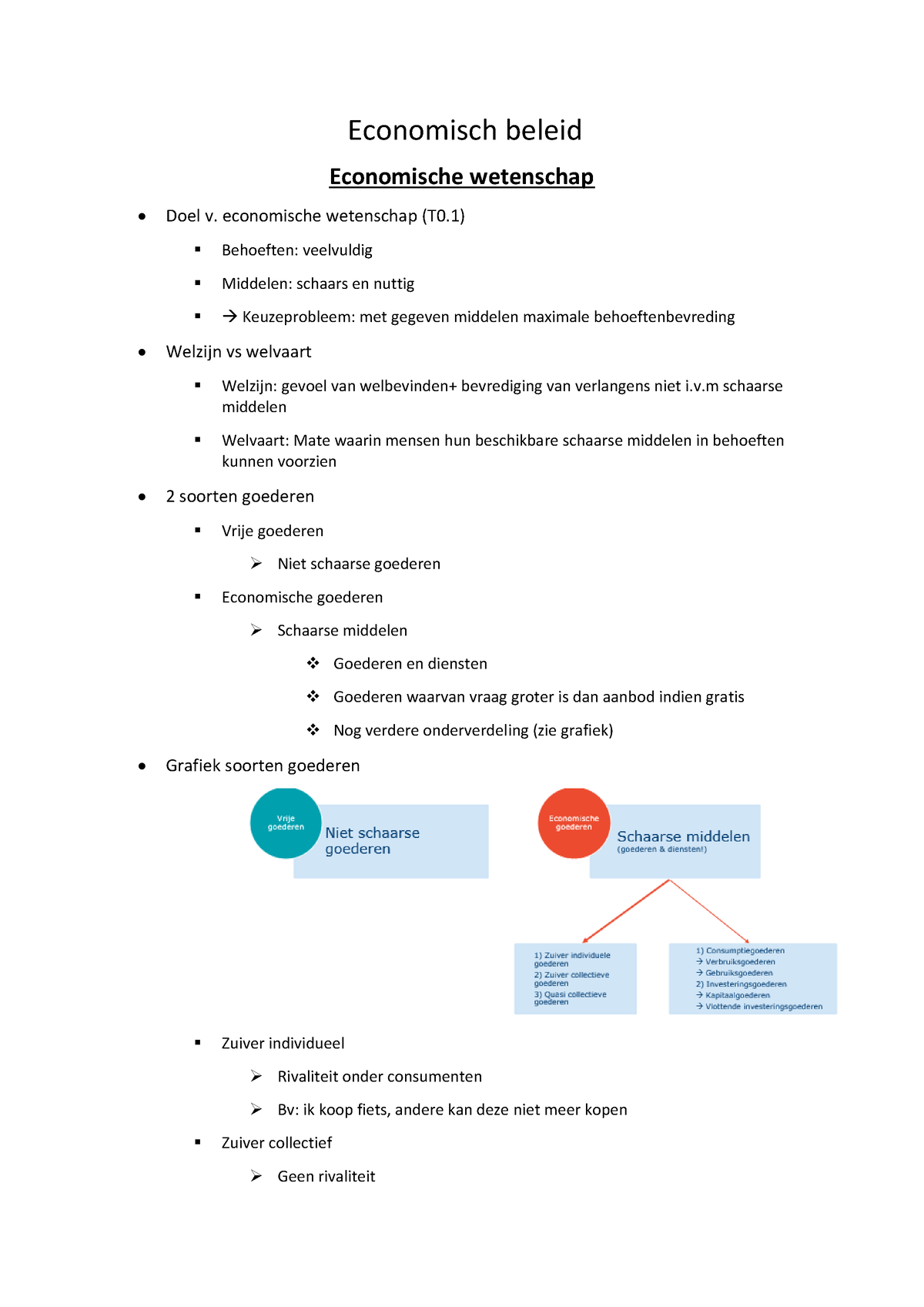 Samenvatting Economisch Beleid - Economisch Beleid Economische ...