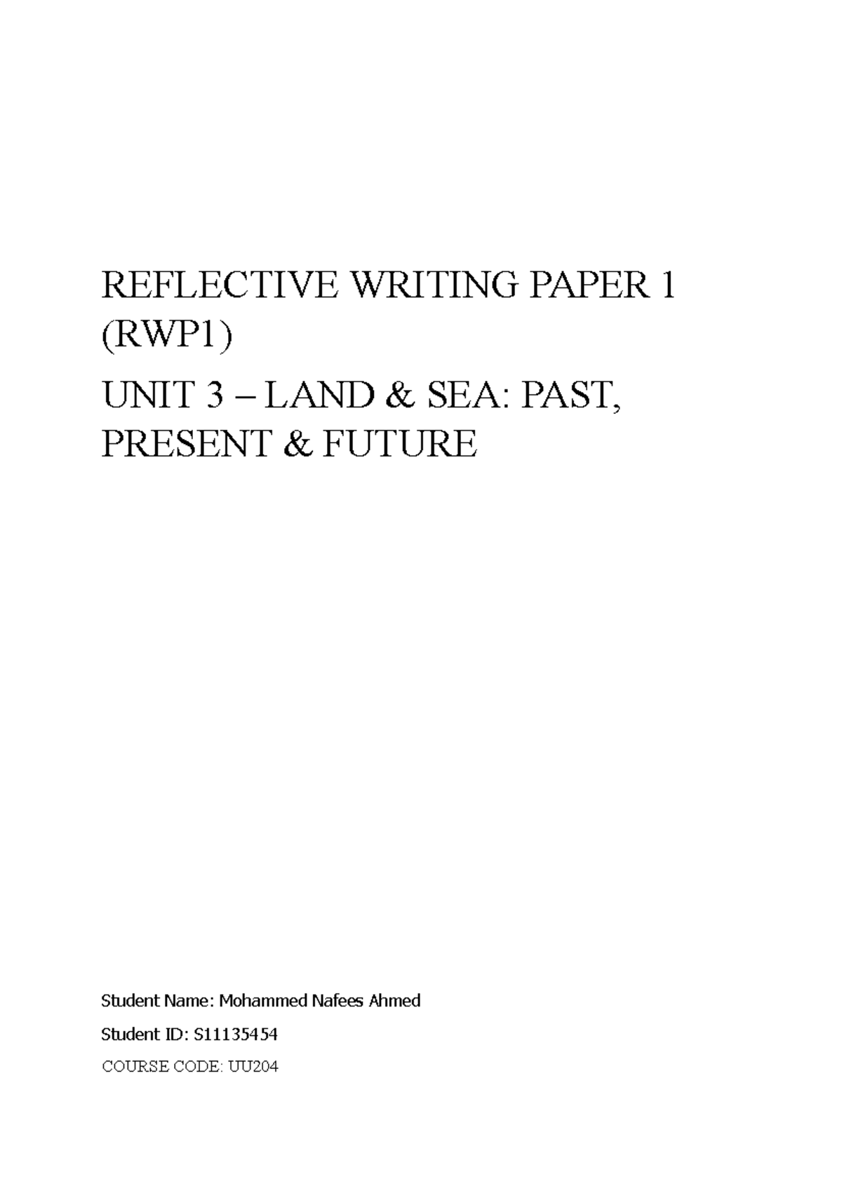 Mth 156 reflective paper essay example 05 image