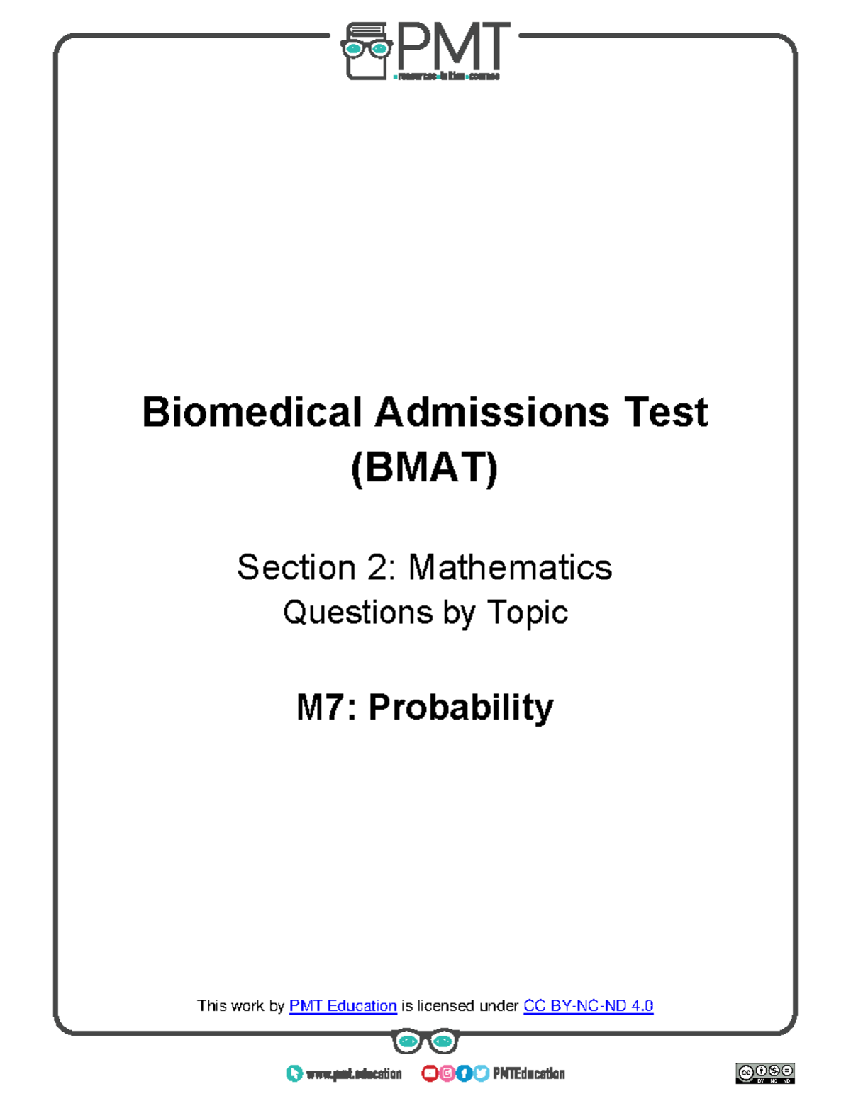 M7 Probability - Practise materials - bit/pmt-edu-cc bit/pmt-cc ...