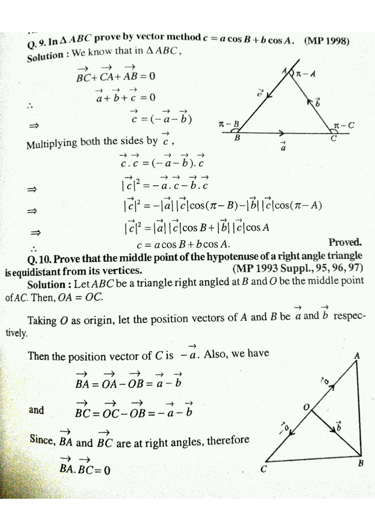 Vectors 1 - BSC Mathematics - Studocu