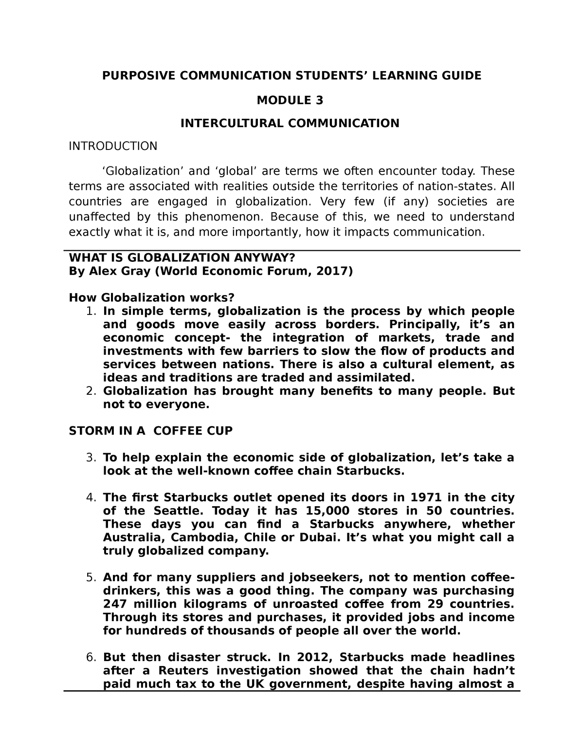 Module 3 Intercultural Communication Lesson 1 Communication And ...