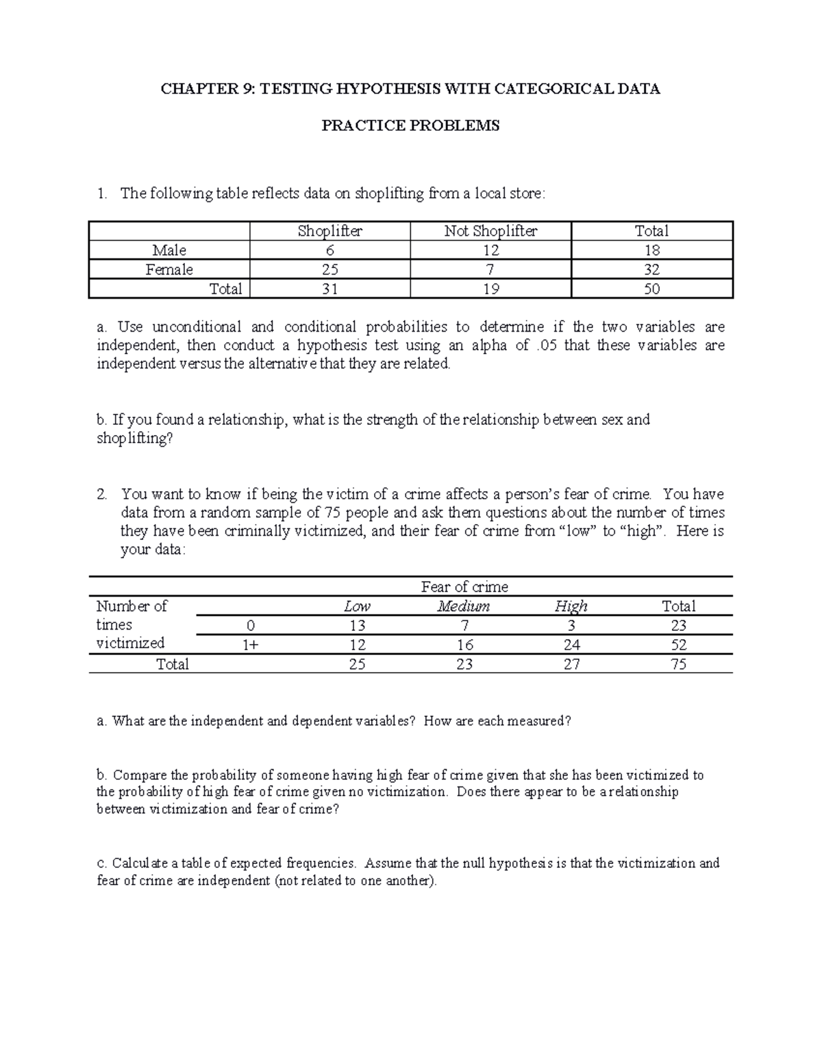 Bachman, Stats 4e Ch 9 Practice Problems - CHAPTER 9: TESTING ...