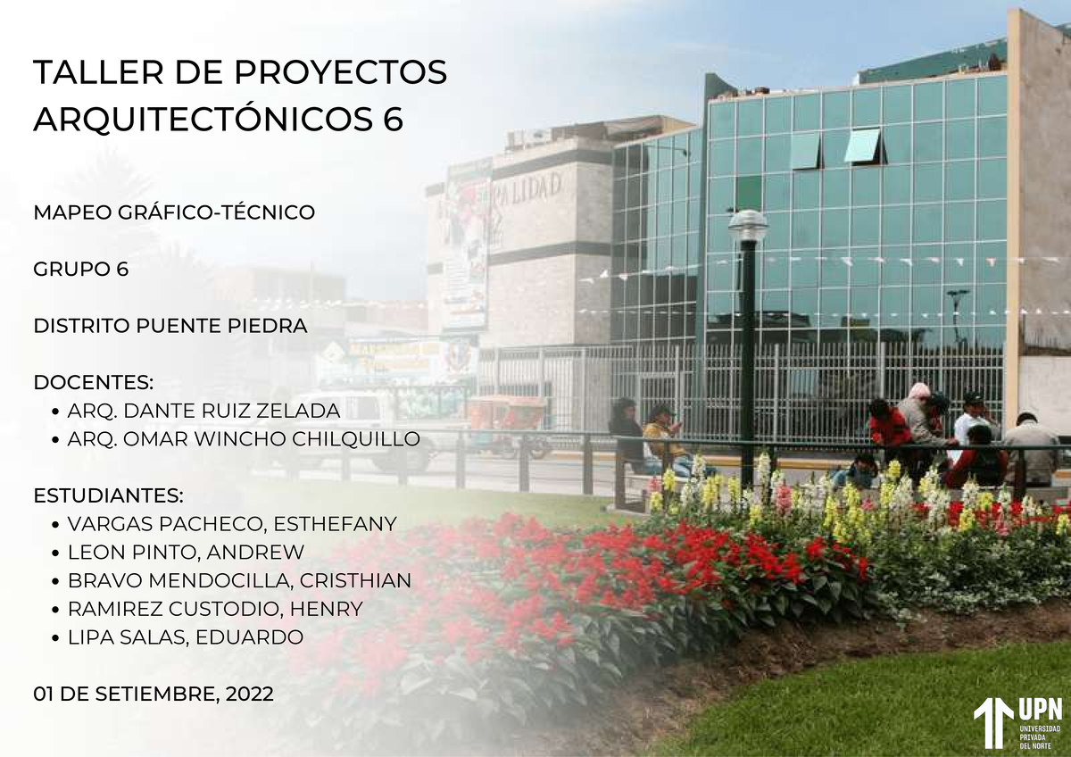 Mapeo Gráfico Técnico - Grupo 7 - TALLER DE PROYECTOS ARQUITECTÓNICOS 6 ...