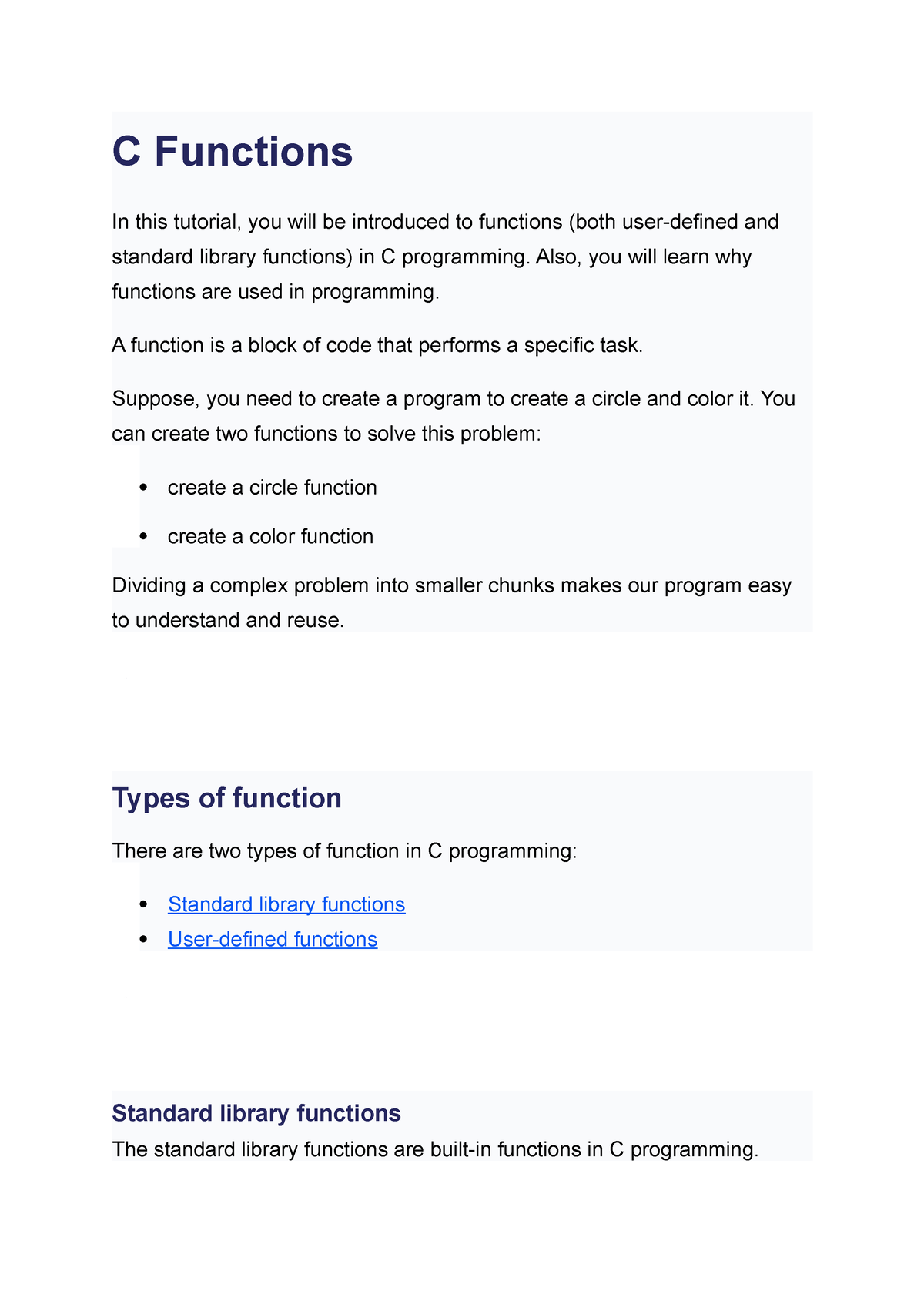 c-functions-both-user-defined-and-standard-library-functions-also