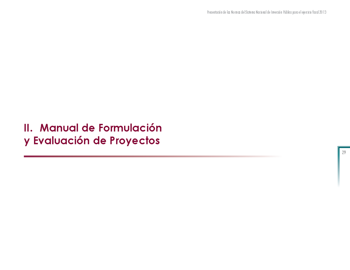 Manual - Formulacion Y Evaluacion De Proyectos - 29 II. Manual De ...