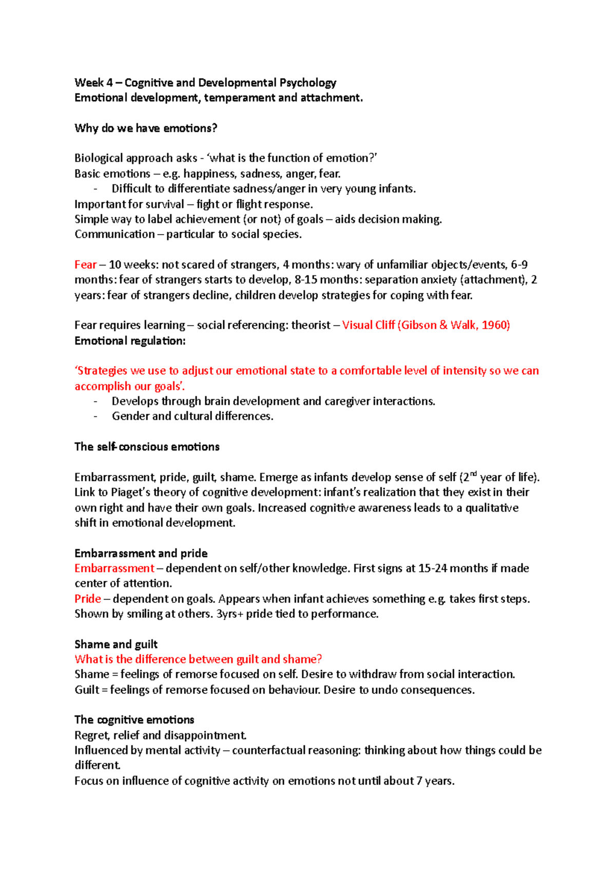 Week 4 – Cognitive and Developmental Psychology - Week 4 Cognitive and ...