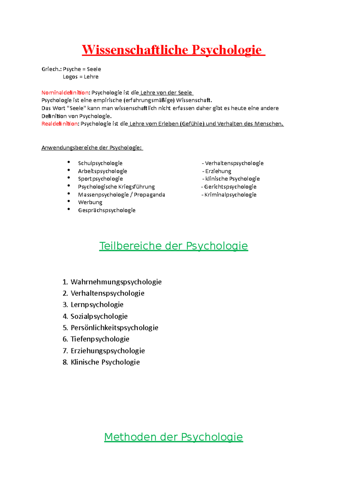 Psychologie Uni Wien Aufnahmetest Psychologie Einführung Teil 1 - aufnahmetest psychologie - Uni Wien