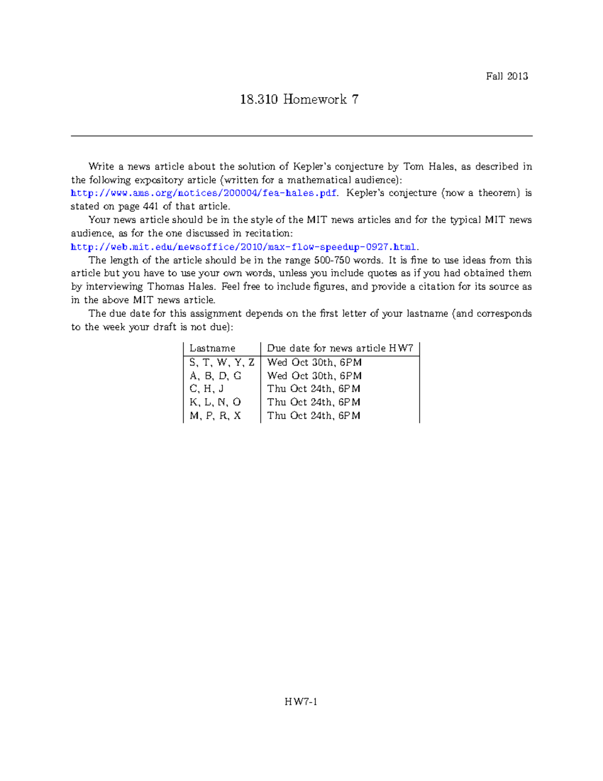 6da0fa064666 f99a9a3f94cf308e3647 MIT18 310F13 Homework 7 - Fall 2013 ...