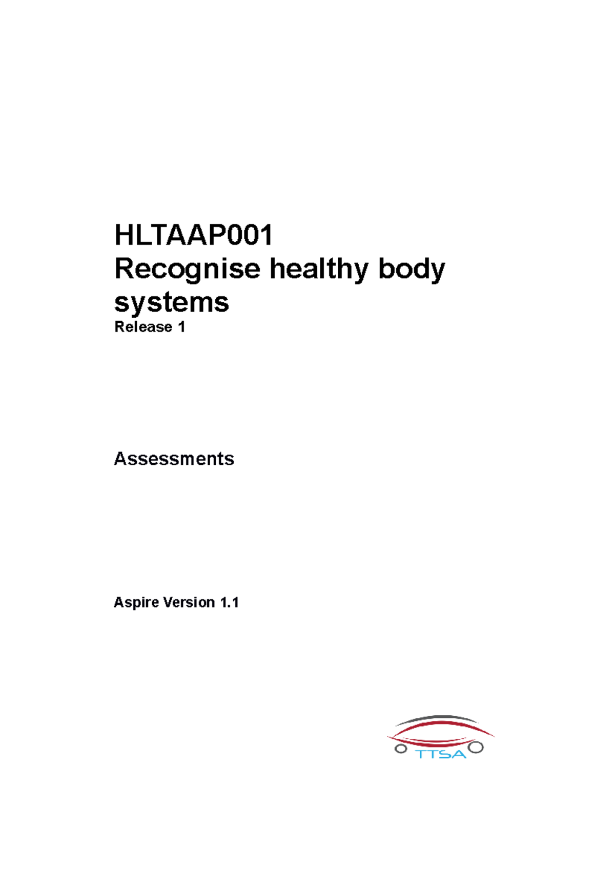 Hltaap 001 Recognise Healthy Body Systems - Recognise Healthy Body ...