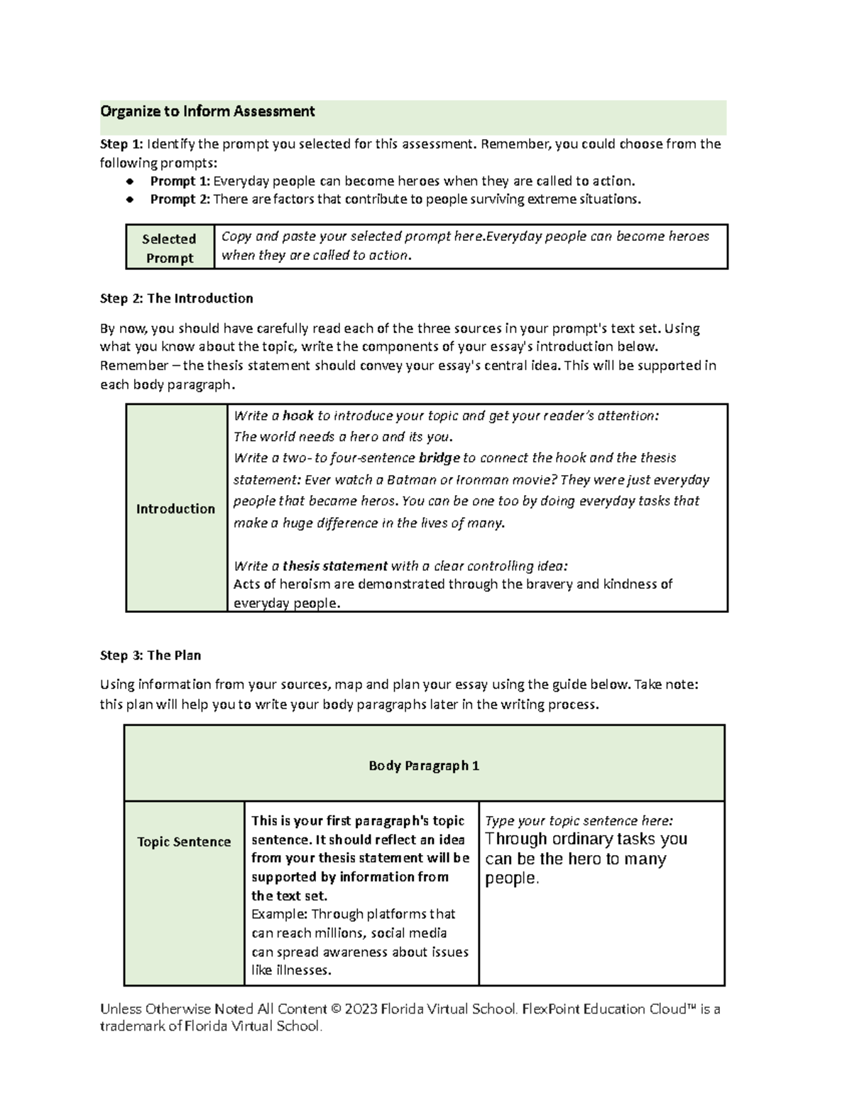 Organize to inform assessmentpreston - Google Docs - Organize to Inform ...