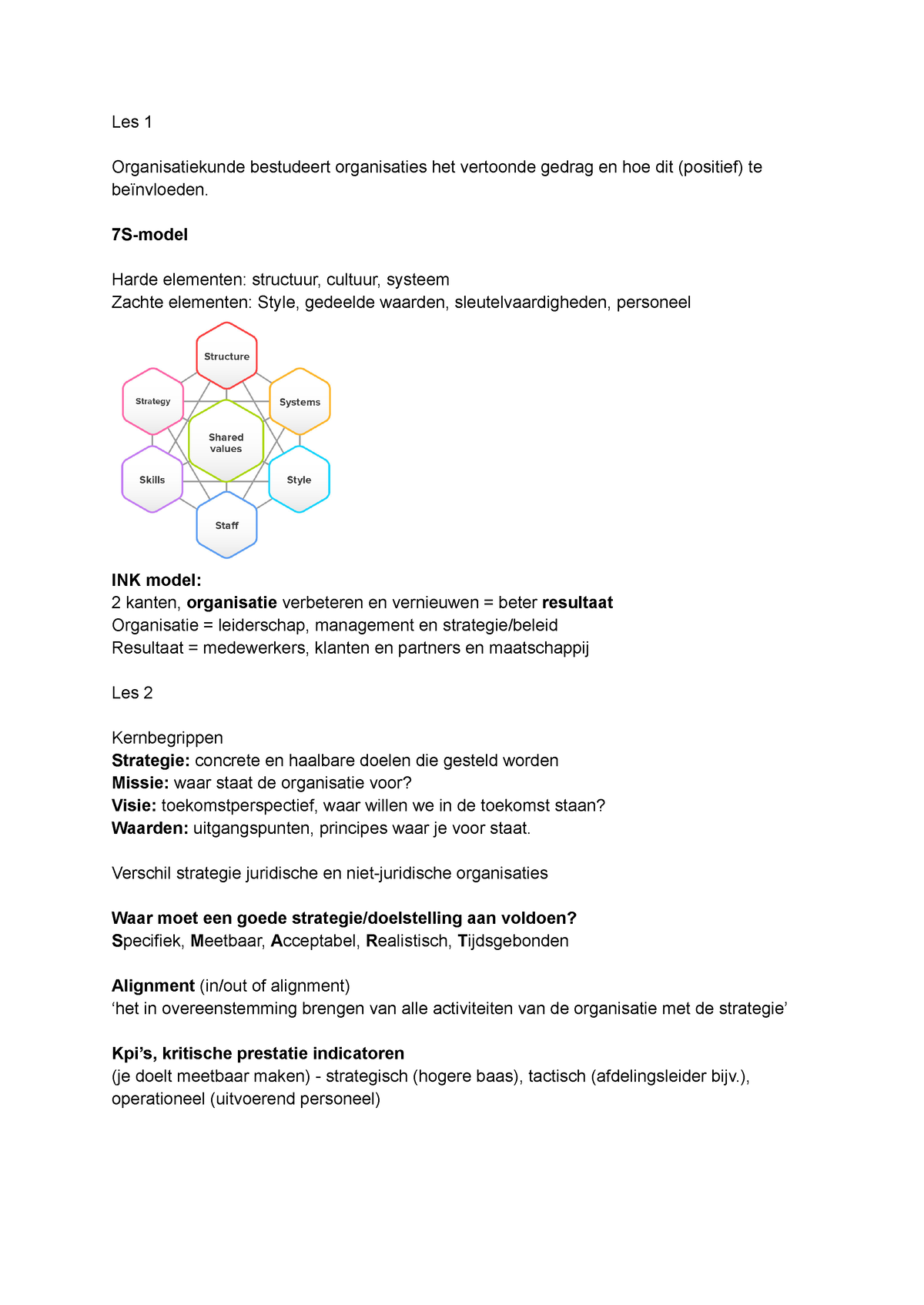 Organisatiekunde - Samenvatting (online)colleges - Organisatiekunde ...