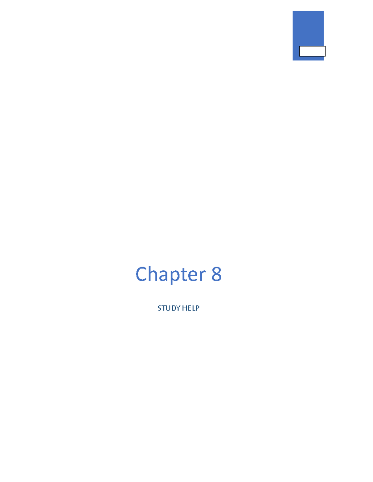 Exam 2 & Ch. 8 study help - Lecture notes chapters 2 & 8 - Chapter 8 ...