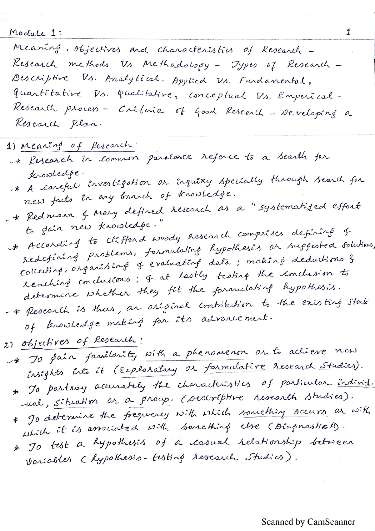 research and methodology notes pdf