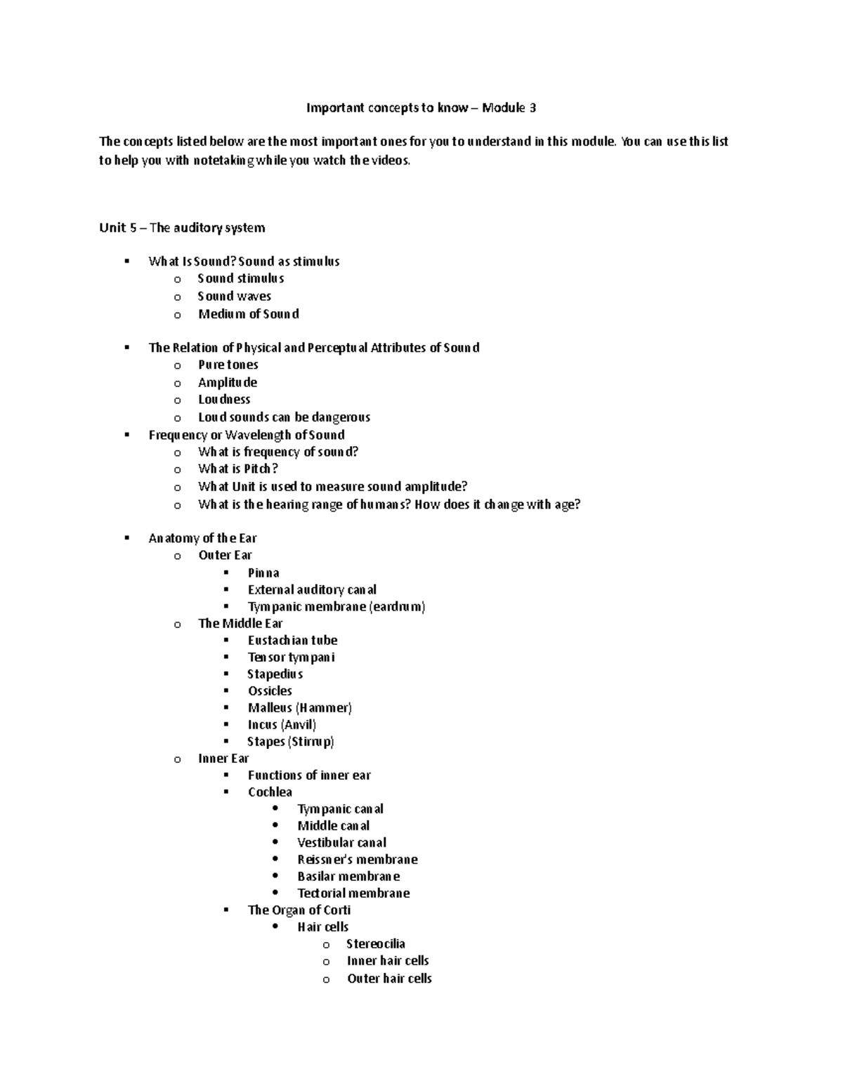 Module 3 study Guide - hi hi - Important concepts to know – Module 3 ...