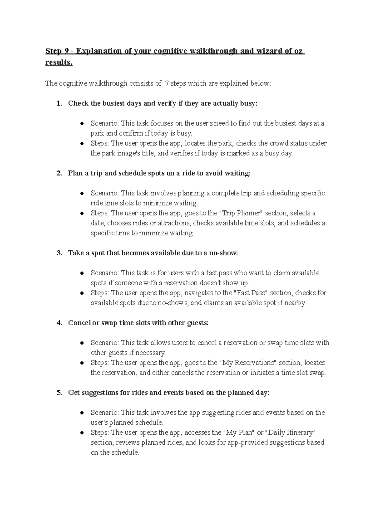 Step9 and Step10 - notes - Step 9 - Explanation of your cognitive ...