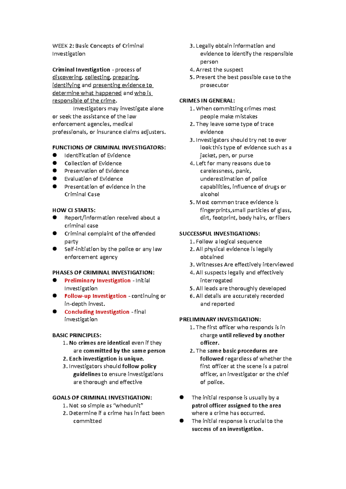 CRDI- Reviewer - hhhjjj - WEEK 2: Basic Concepts of Criminal ...