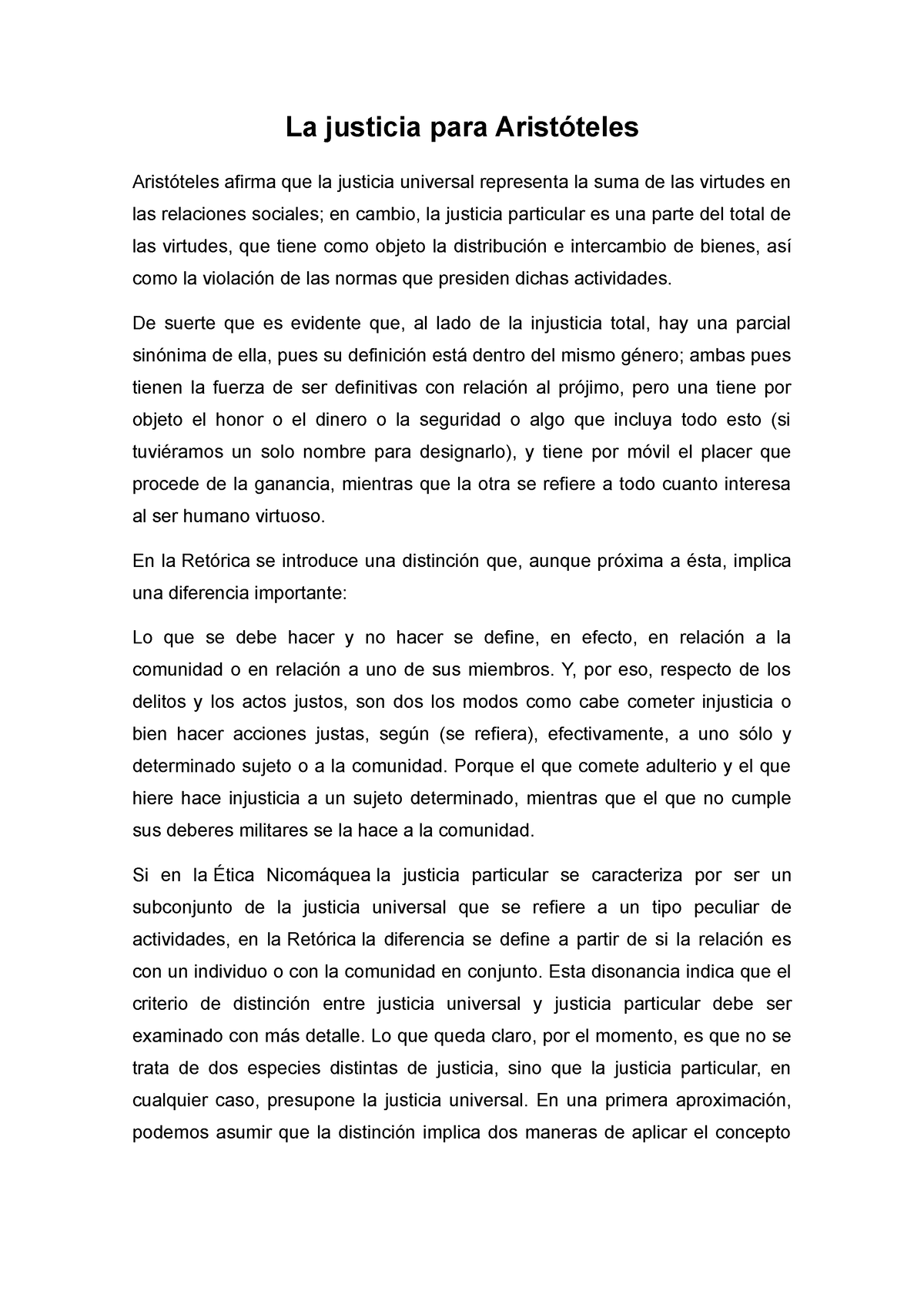 Justicia Aristoteles La Justicia Para Aristóteles Aristóteles Afirma Que La Justicia Universal 5201