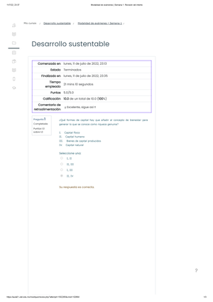 Examen Del Desarrollo Sustentable Utel 2021 - Examen Del Desarrollo ...