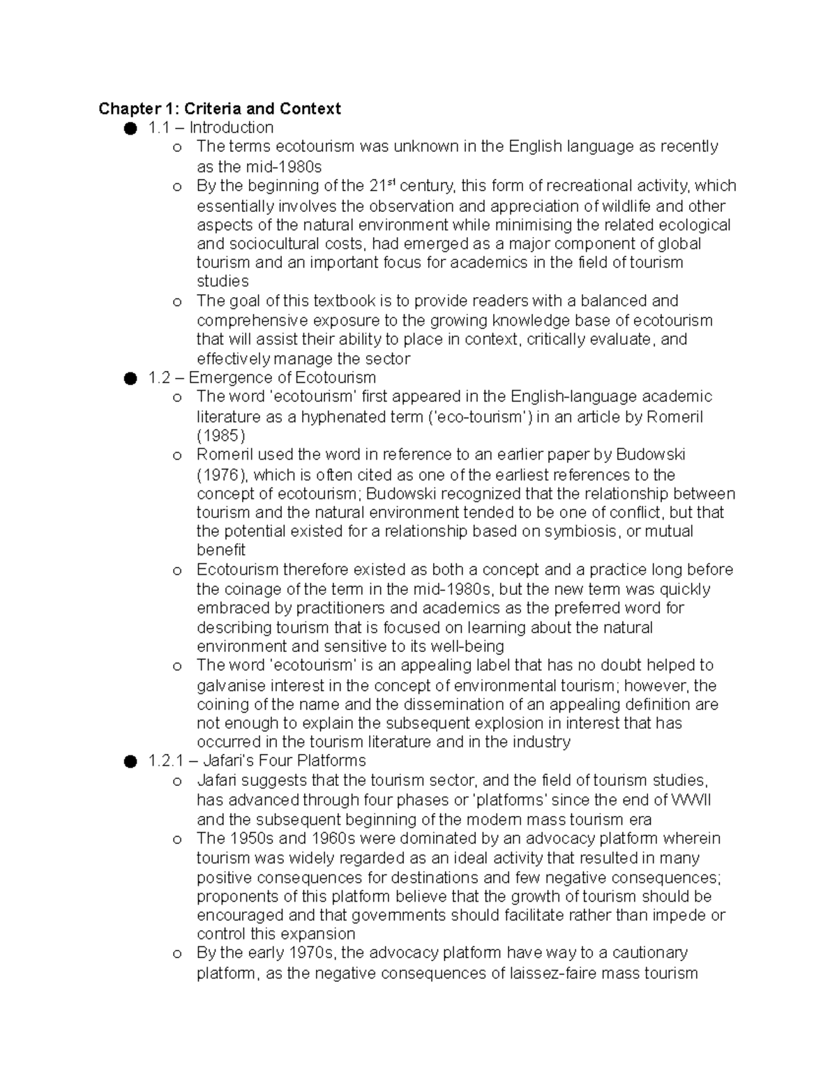 Textbook Notes- Very Detailed - Chapter 1: Criteria And Context 1 ...