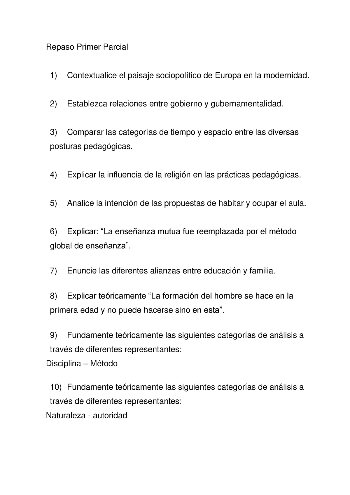 Repaso Primer Parcial Resumen Repaso Primer Parcial Contextualice