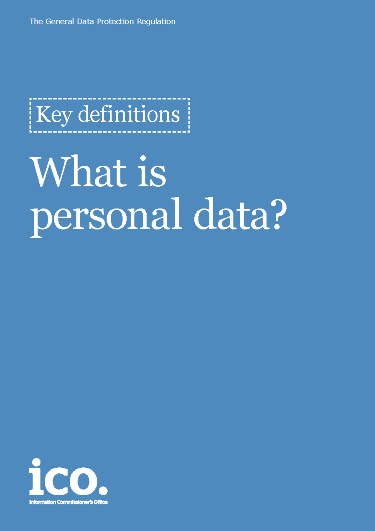 Ico What Is Personal Data