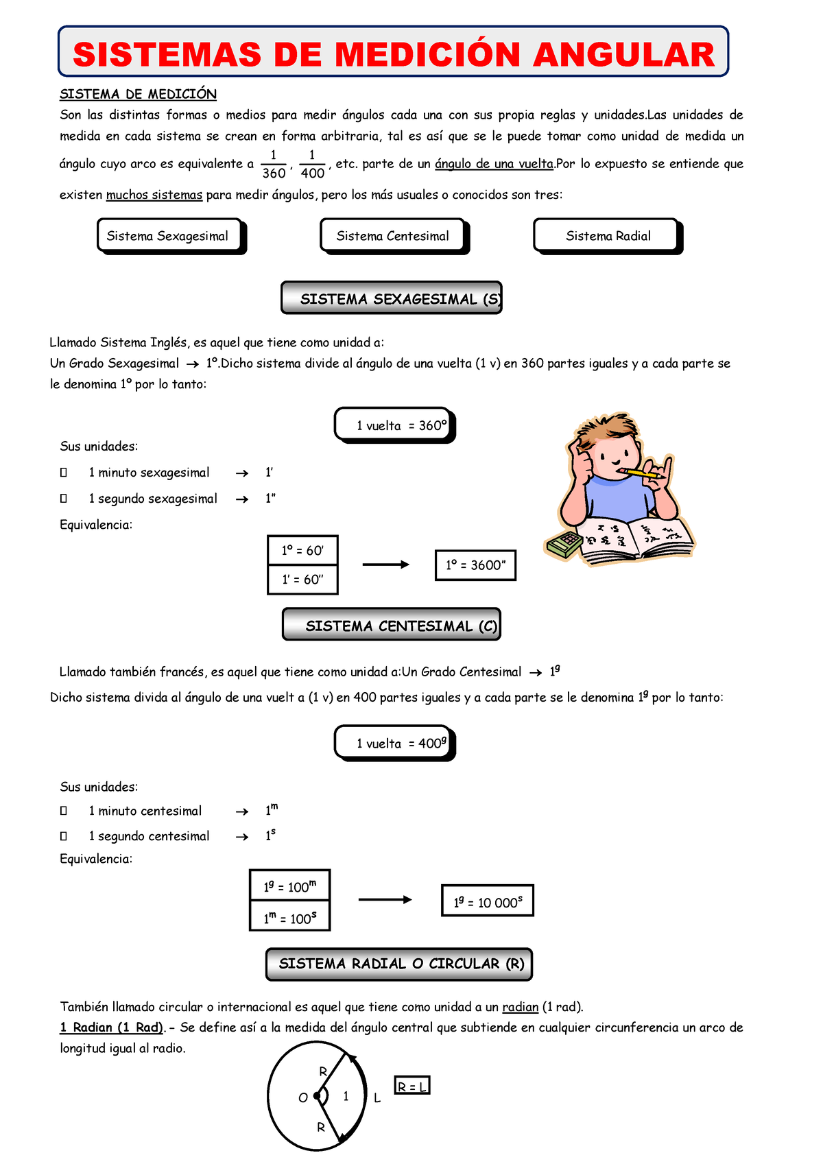 Sistema De Medicion Angular - SISTEMAS DE MEDICIÓN ANGULAR SISTEMA DE ...