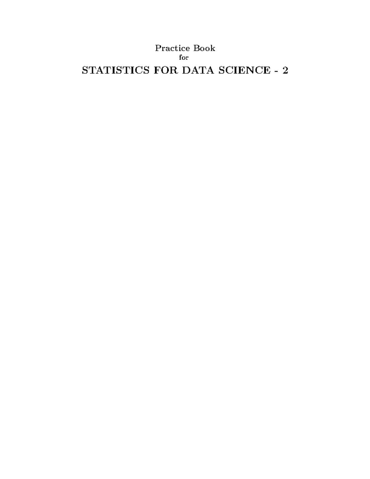 Week 0 - Easy notes for Maths II for this term - Practice Book for ...