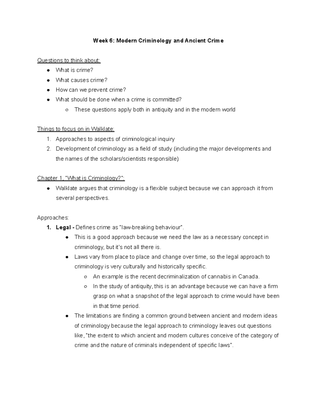 Week+6 +Modern+Criminology+and+Ancient+Crime - Week 6: Modern ...