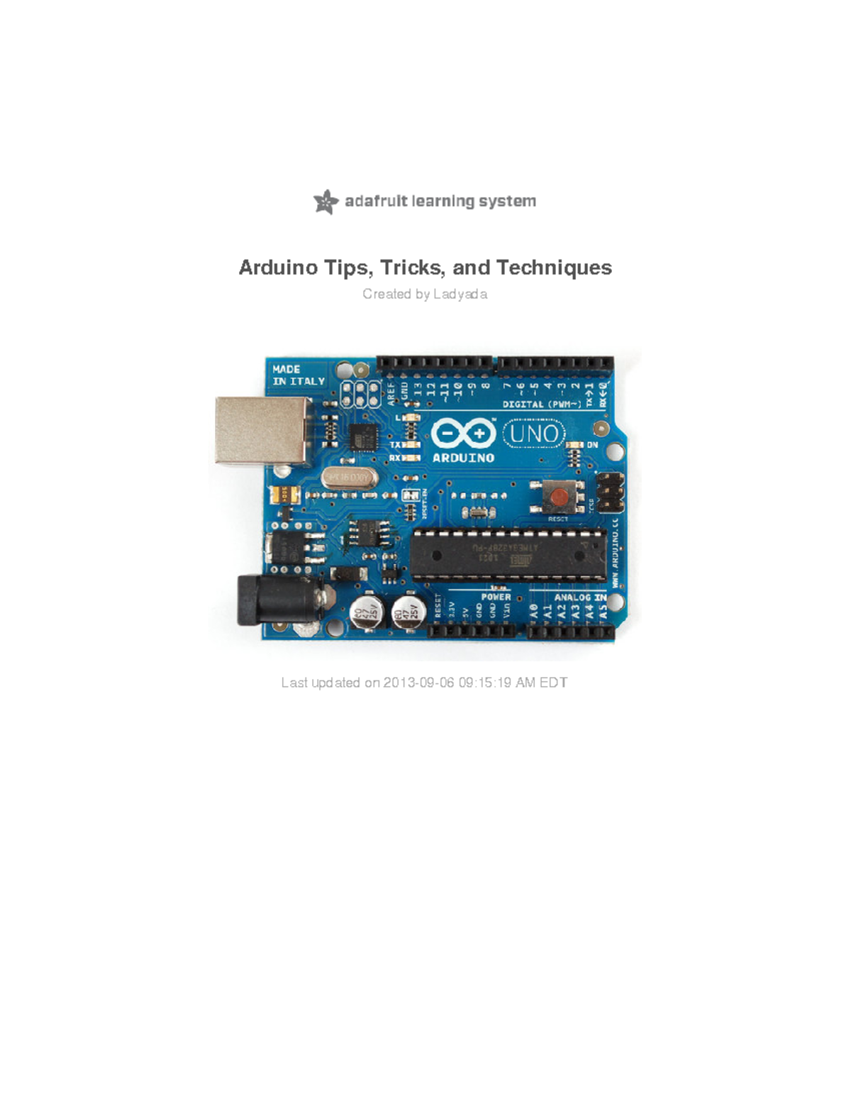 Arduino tips tricks and techniques - Arduino Tips, Tricks, and ...