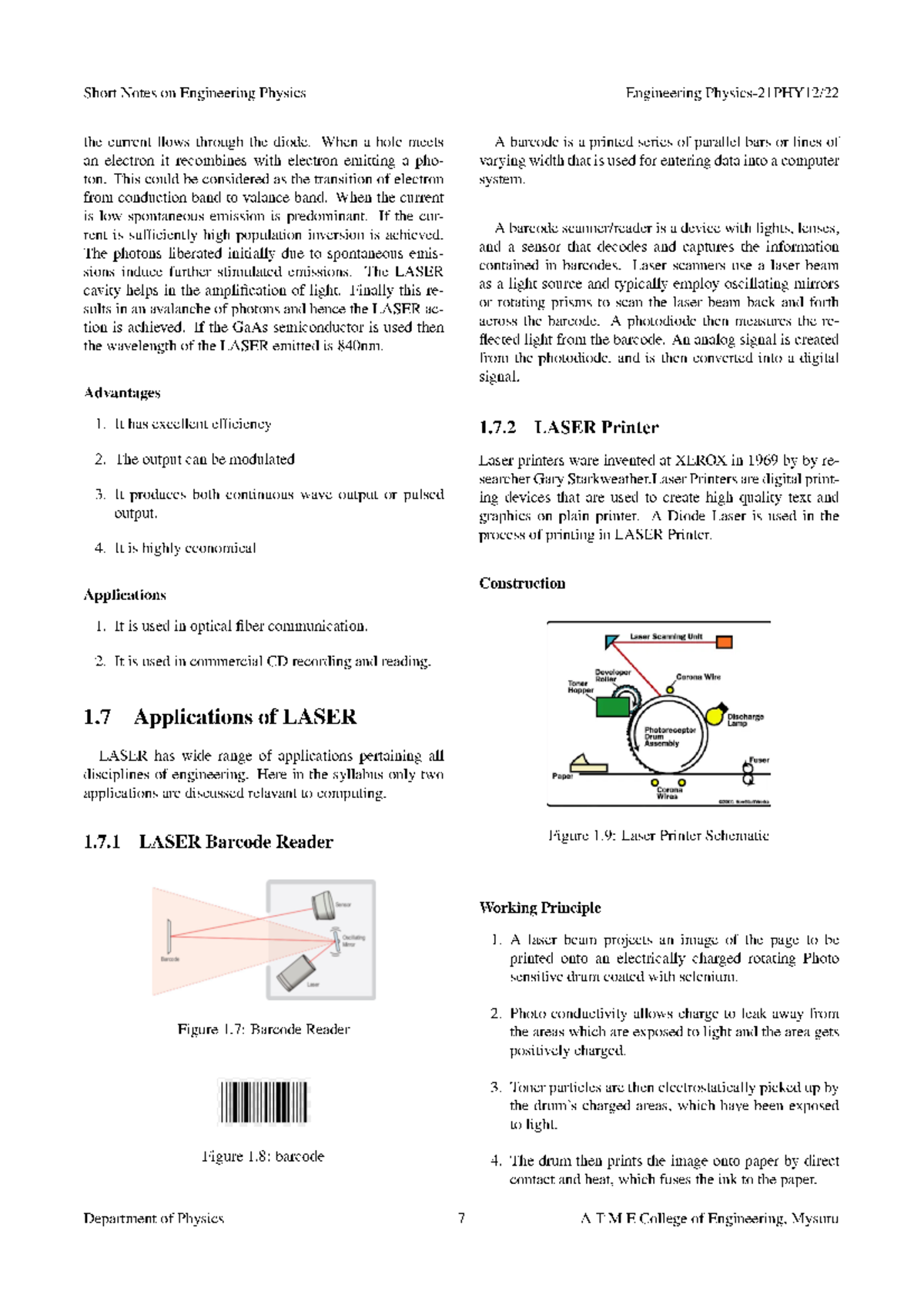 Applied Physics For Computer Science And Allied Programmes - Short ...