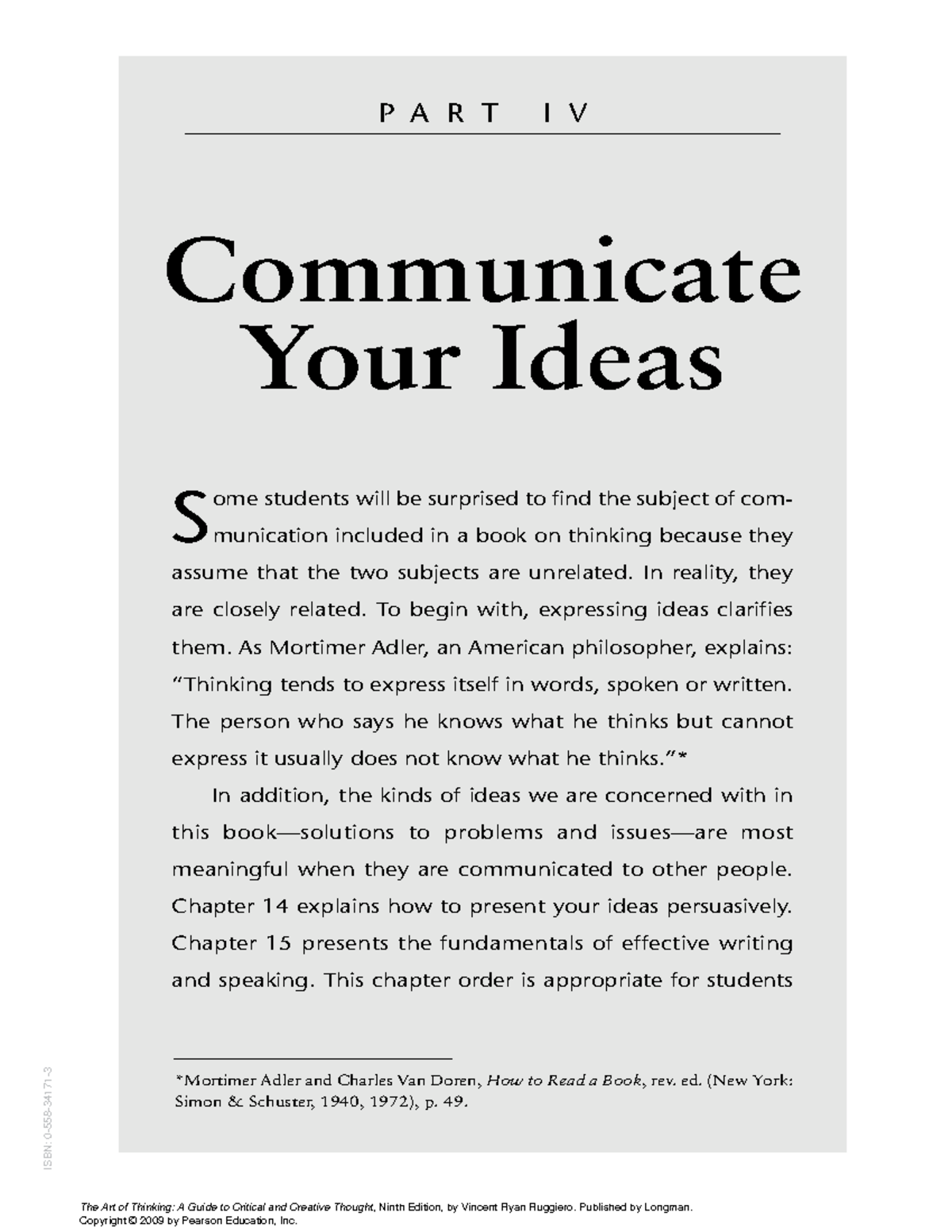 the-art-of-thinking-9e-ch14-p-a-r-t-i-v-communicate-your-ideas-s-ome