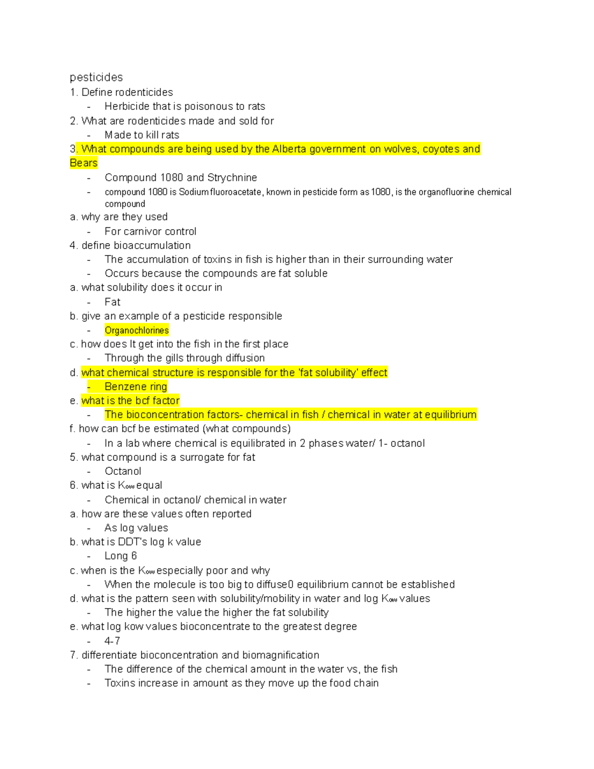 Envirosci 3300Fpesticides questions and answers pesticides Define