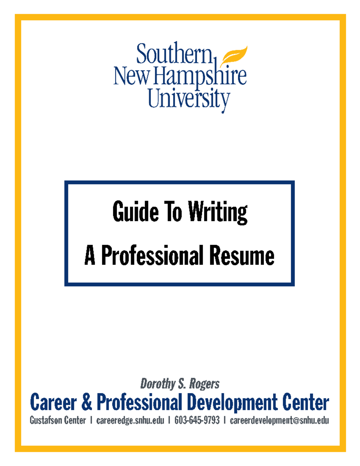 Resume-Workbook - Handshake is our recruiting platform where you can ...