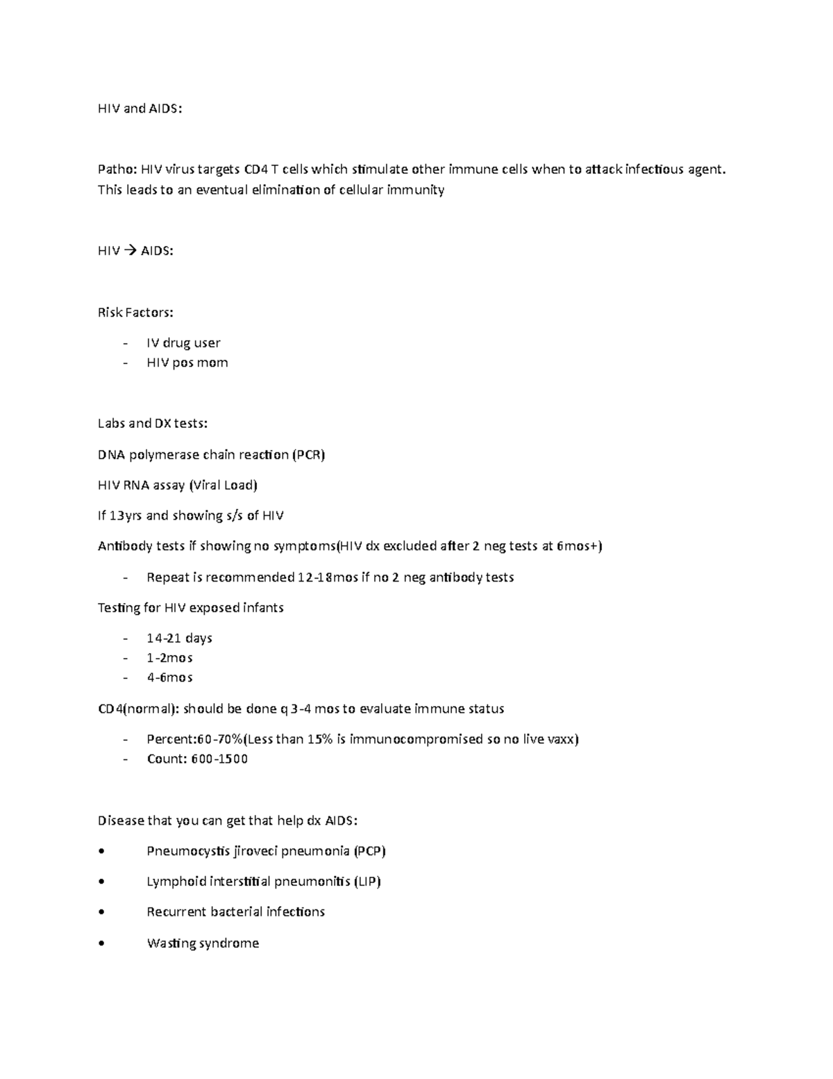 HIV AND AIDS complications - HIV and AIDS: Patho: HIV virus targets CD4 ...