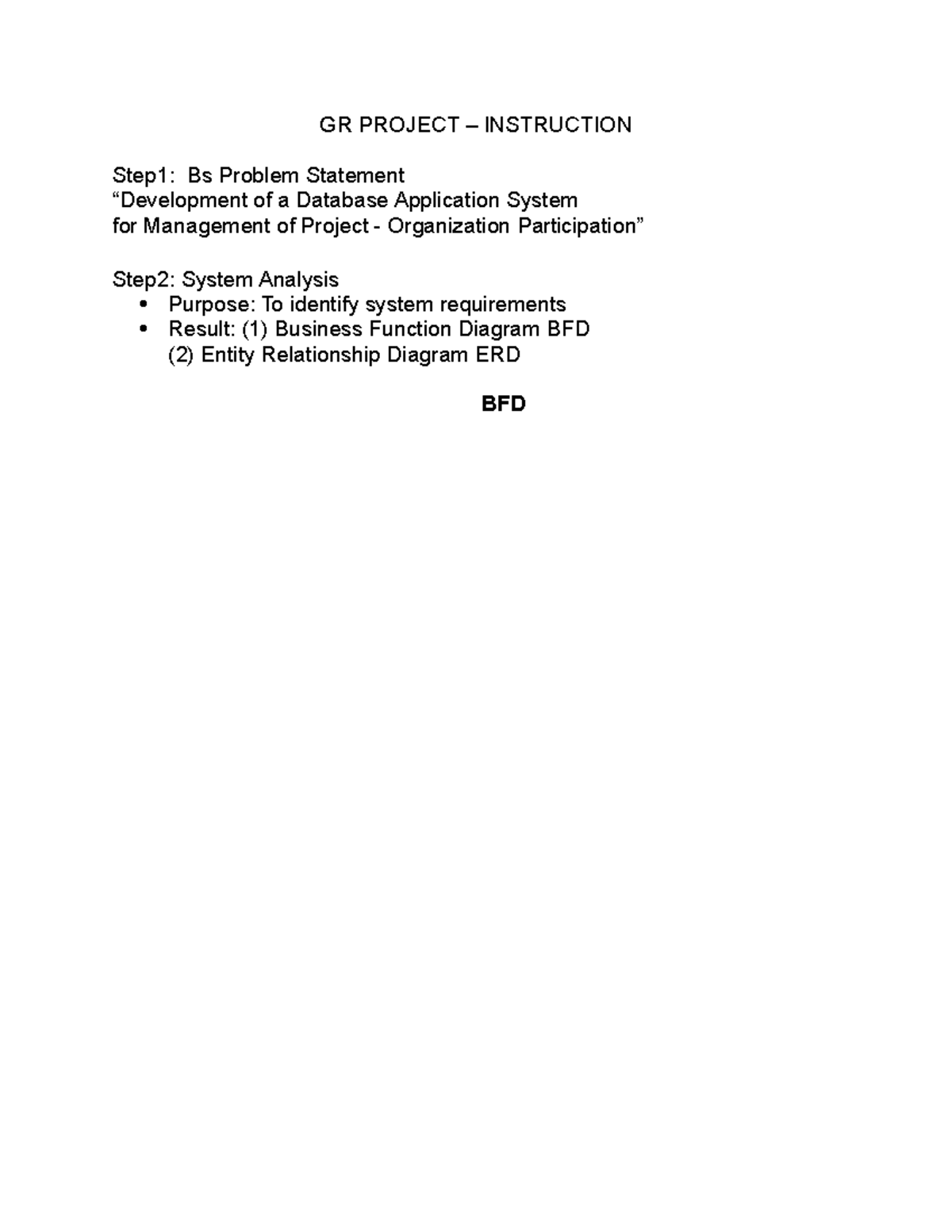 Development of a Database Application System for Management of Project ...