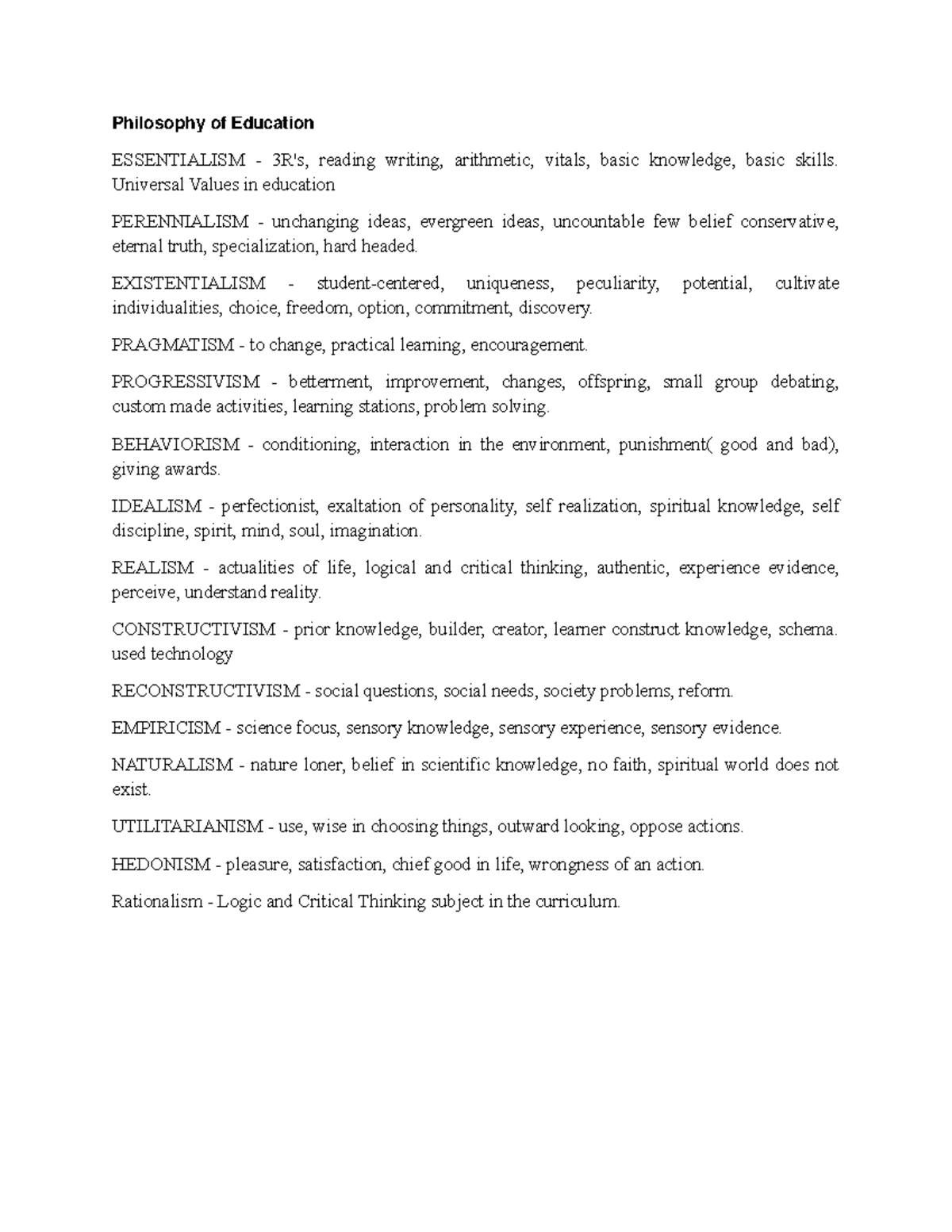 LET Reviewer for 2024 - 𝗣𝗵𝗶𝗹𝗼𝘀𝗼𝗽𝗵𝘆 𝗼𝗳 𝗘𝗱𝘂𝗰𝗮𝘁𝗶𝗼𝗻 ESSENTIALISM - 3R's ...