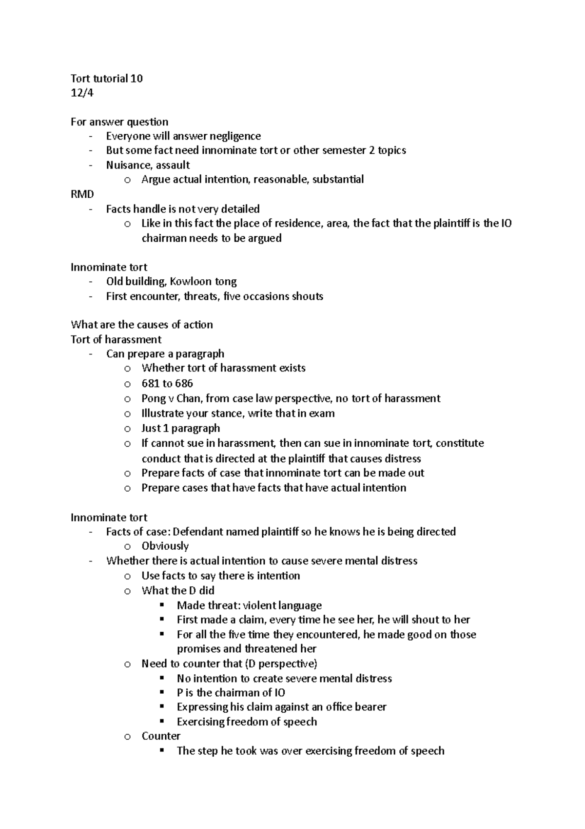 Tort tutorial 10 - Compensatory damages - Plaintiff will be compensated ...