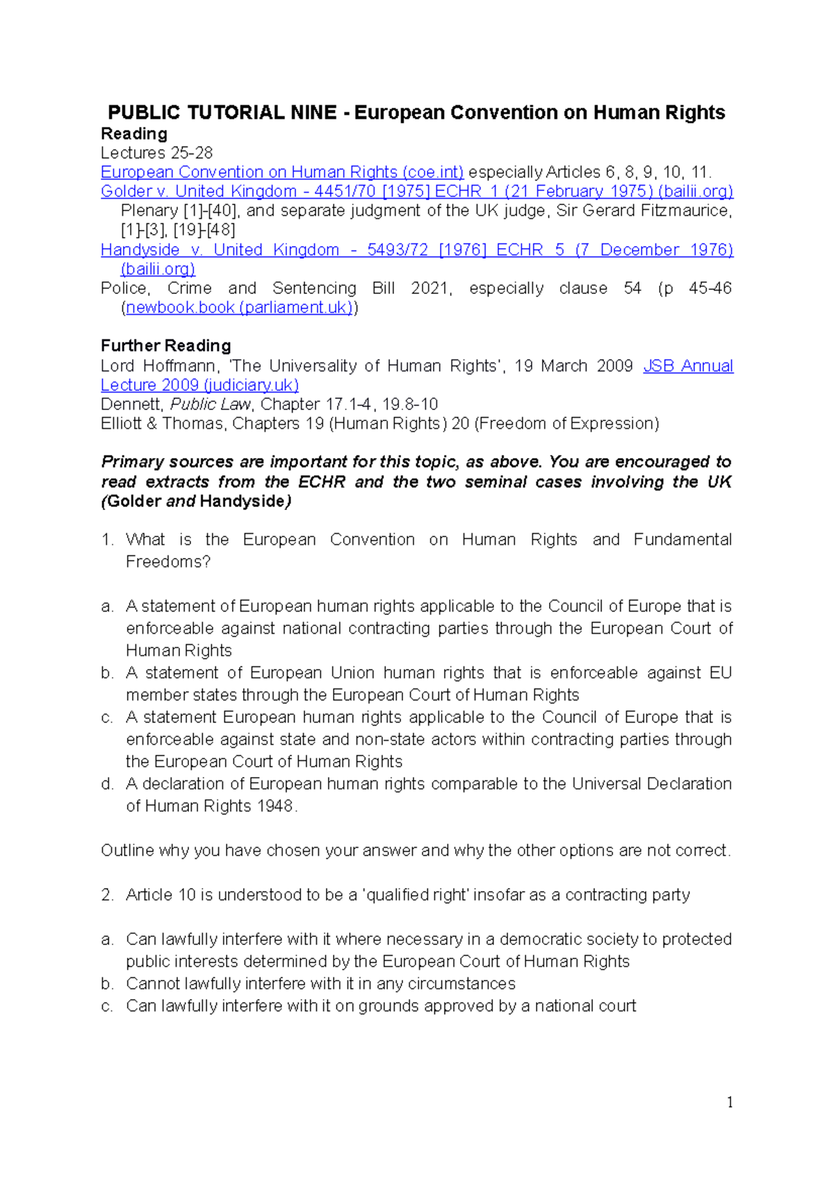 Preparation Echr Tutorial Revised Final Public Tutorial Nine Preparation Echr Tutorial Revised Final Public Tutorial Nine